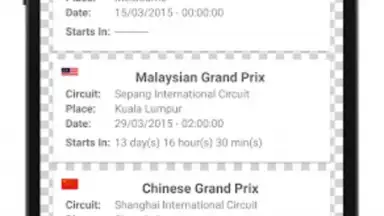 Screenshot von Formula Race Calendar 8