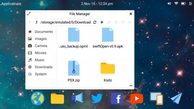 Screenshot von Leena Desktop UI 6