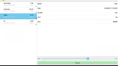 Screenshot von Audio Memos 11