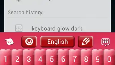 Screenshot von Pink Keyboard Hearts Glow 4