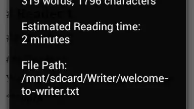 Screenshot von Writer 1