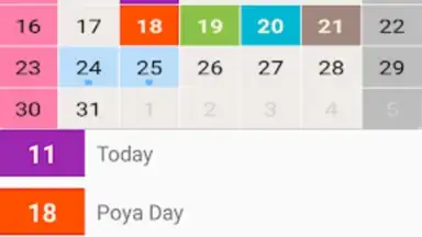 Screenshot von Ceylon Calendar 2015 12