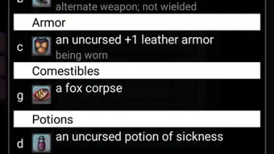 Screenshot von UnNetHack 5