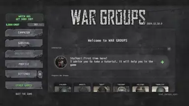 Screenshot von War Groups 17