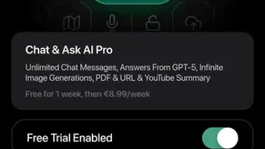 Screenshot von Ask AI 3