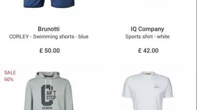 Screenshot von Zalando 3