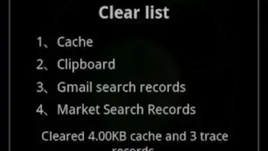 Screenshot von Cache Clear 4