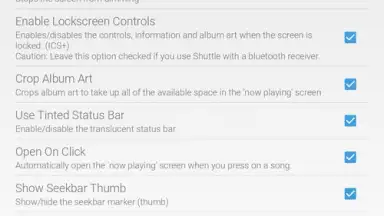 Screenshot von Shuttle Music Player 3