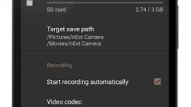 Screenshot von nExt Camera 4