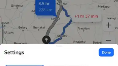 Screenshot von Yandex Navigator 3
