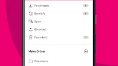 Screenshot von Telekom Mail 4