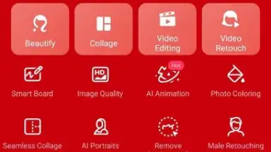 Screenshot von Meitu 6