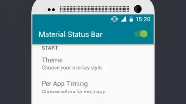 Screenshot von Material Status Bar 3