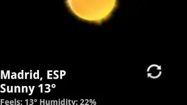 Screenshot von Rings Digital Weather Clock 3