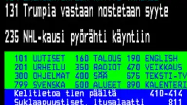 Screenshot von TekstiTV 5