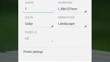 Screenshot von Canon Print Service 2