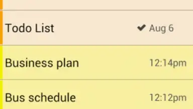 Screenshot von ColorNote Notepad 6