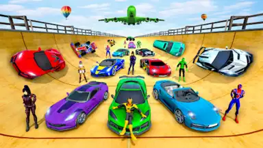 Screenshot von Superhero Car Stunt- Car Games 5