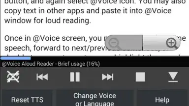 Screenshot von Voice Aloud Reader 2