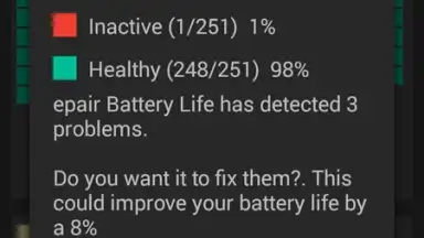 Screenshot von Repair Battery Life 4