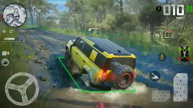 Screenshot von offroad SUV jeep 4x4 driving 4