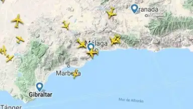 Screenshot von Flightradar24 6