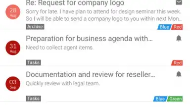 Screenshot von Nine Mail 4