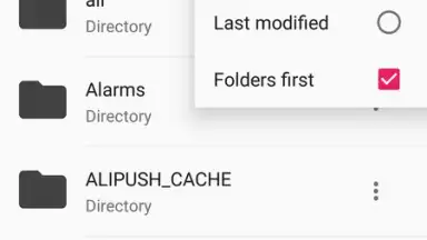 Screenshot von Framaroot File Manager 2