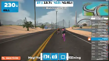 Screenshot von Zwift 12
