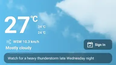 Screenshot von Daily Weather Free 1
