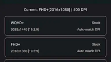 Screenshot von Pixels: Resolution+DPI Changer 8