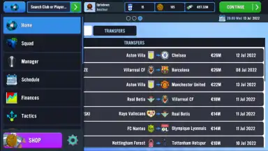 Screenshot von Soccer Manager 2023 19