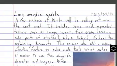 Screenshot von Write 8