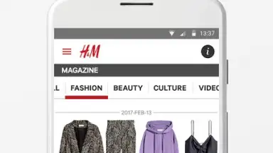 Screenshot von H&M 1