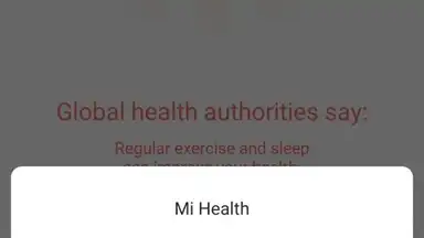 Screenshot von Mi Health 2