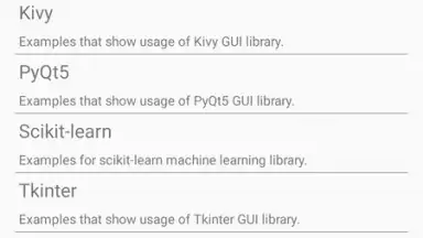 Screenshot von Pydroid 3 7