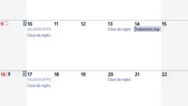 Screenshot von aCalendar 10