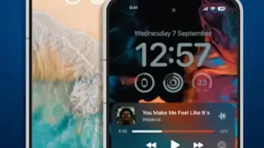 Screenshot von Lock Screen iOS 16 17