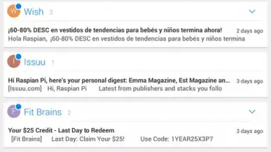 Screenshot von WeMail 2