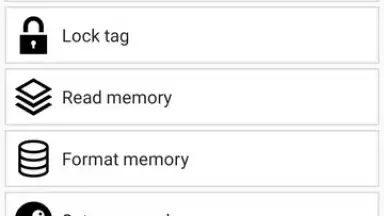 Screenshot von NFC Tools 4
