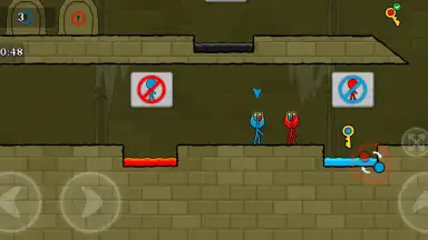 Screenshot von Red and Blue Stickman 6