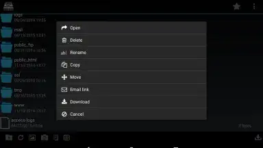 Screenshot von cPWebDisk 3