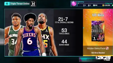 Screenshot von NBA 2K25 MyTEAM 4