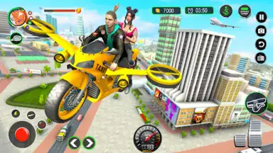 Screenshot von Flying Bike Taxi Rider 1