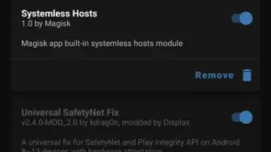 Screenshot von Magisk Delta 3
