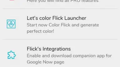 Screenshot von Flick Launcher 7