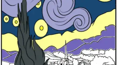 Screenshot von Vincent van Gogh Coloring Book 12