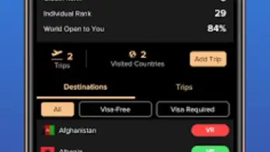 Screenshot von Passport Index 8