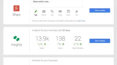 Screenshot von Google My Business 1