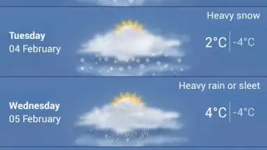 Screenshot von Freemeteo 5